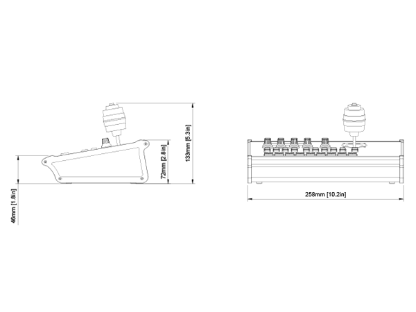 PTZ-PRO-V2B 外観図