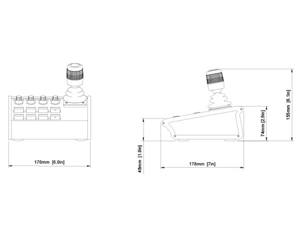 PTZ-VIEW-V1B 外観図